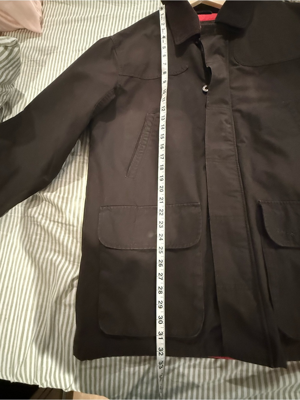 Orvis Heritage Waxed Cotton Field Coat Jacket - Men's Large - Espresso Brown - Picture 14 of 16